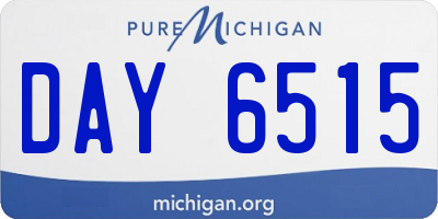 MI license plate DAY6515