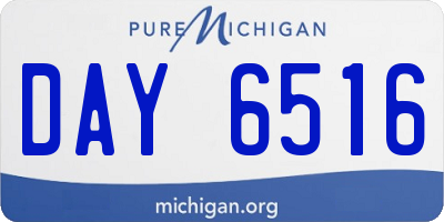 MI license plate DAY6516