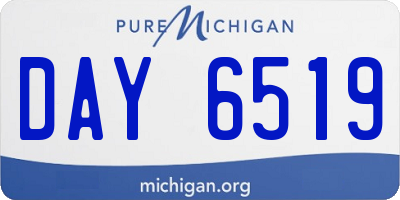 MI license plate DAY6519