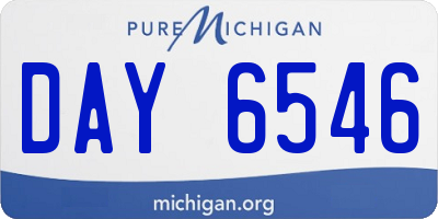 MI license plate DAY6546
