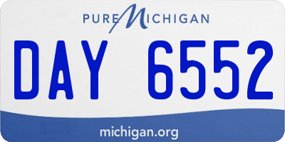 MI license plate DAY6552