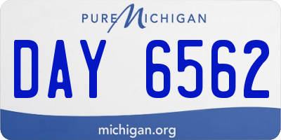 MI license plate DAY6562