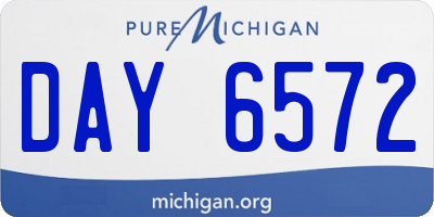 MI license plate DAY6572