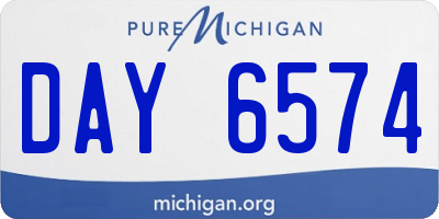 MI license plate DAY6574