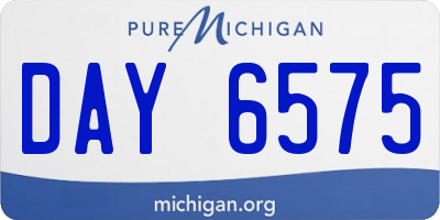 MI license plate DAY6575