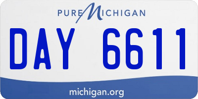 MI license plate DAY6611