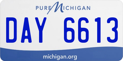 MI license plate DAY6613