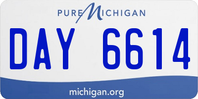 MI license plate DAY6614