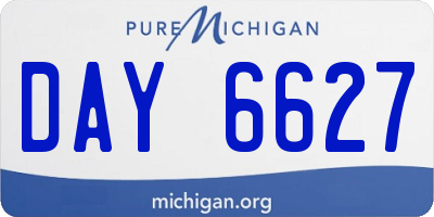 MI license plate DAY6627