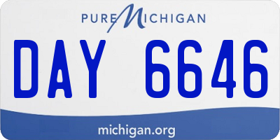 MI license plate DAY6646