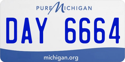 MI license plate DAY6664