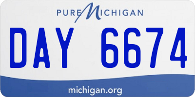 MI license plate DAY6674