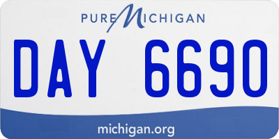 MI license plate DAY6690