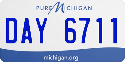 MI license plate DAY6711