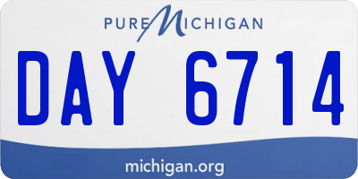MI license plate DAY6714