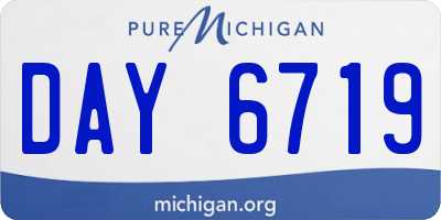 MI license plate DAY6719