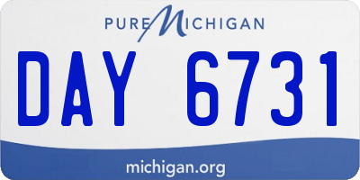 MI license plate DAY6731