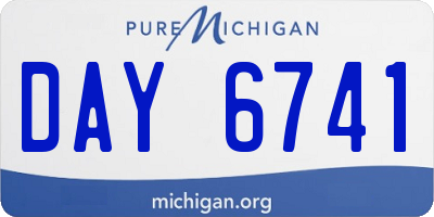 MI license plate DAY6741