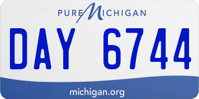 MI license plate DAY6744