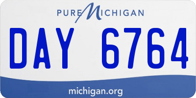 MI license plate DAY6764
