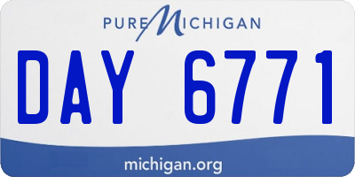 MI license plate DAY6771