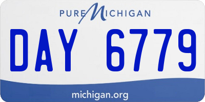 MI license plate DAY6779