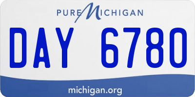 MI license plate DAY6780