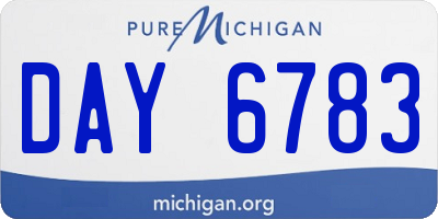 MI license plate DAY6783