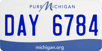MI license plate DAY6784