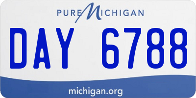MI license plate DAY6788