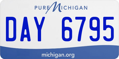 MI license plate DAY6795