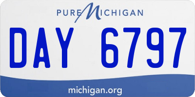 MI license plate DAY6797
