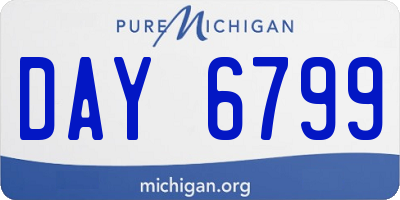 MI license plate DAY6799
