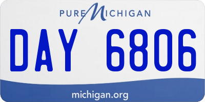 MI license plate DAY6806