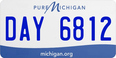 MI license plate DAY6812