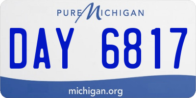 MI license plate DAY6817