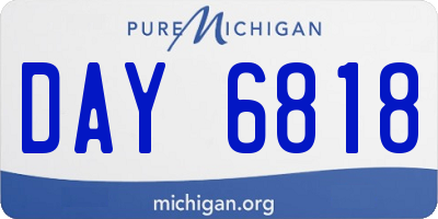 MI license plate DAY6818