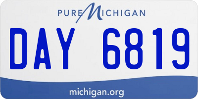 MI license plate DAY6819