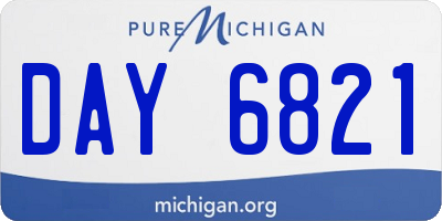 MI license plate DAY6821