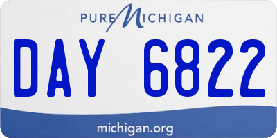 MI license plate DAY6822