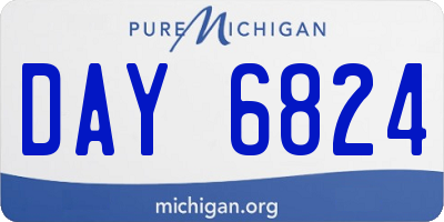 MI license plate DAY6824