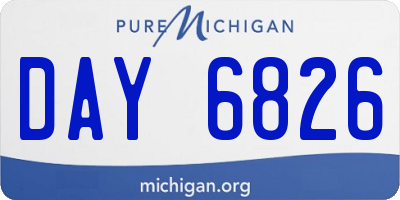 MI license plate DAY6826
