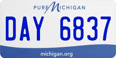 MI license plate DAY6837