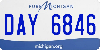 MI license plate DAY6846