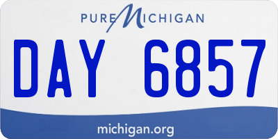 MI license plate DAY6857