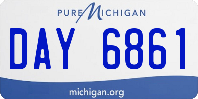 MI license plate DAY6861