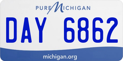 MI license plate DAY6862