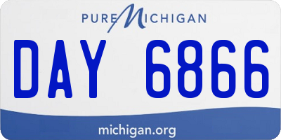 MI license plate DAY6866