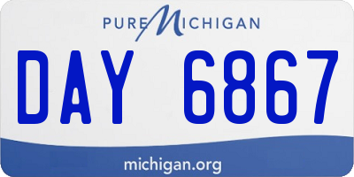 MI license plate DAY6867
