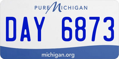 MI license plate DAY6873